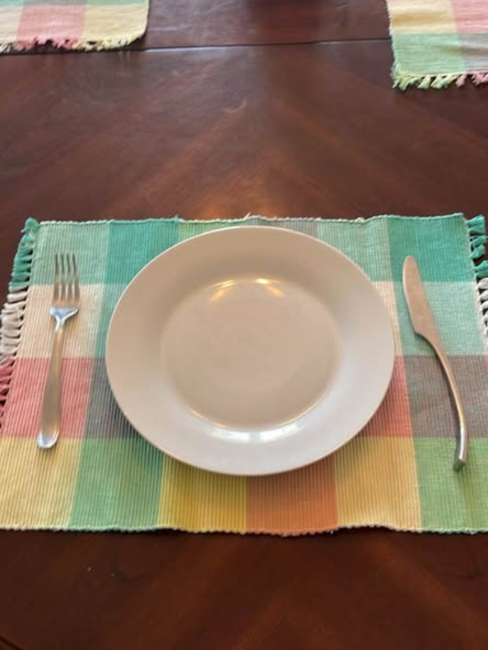 Chesapeake 100% Cotton Placemats – Set of 6 – Colourful Quilt-Style Design